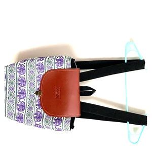 Boho Elephant Print Backpack